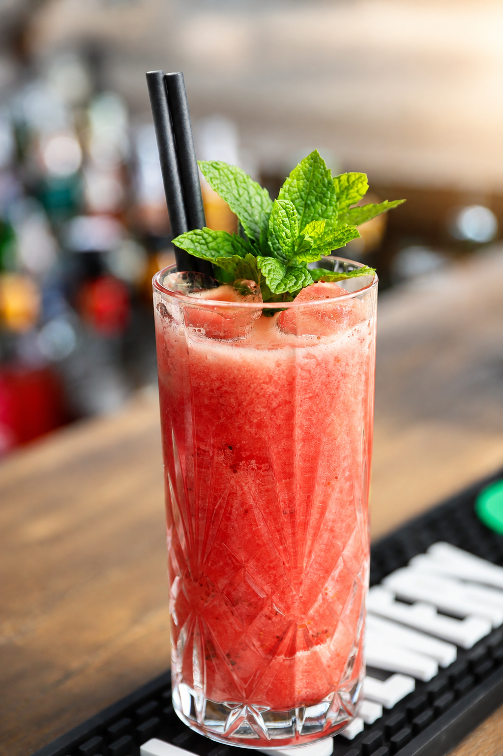 Färgglad drink från Kajens bar
